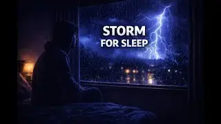 Thunderstorm Rain Sounds for Deep Sleep ⛈️ | Cozy Night Storm | No Music