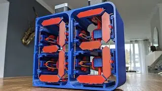 3D printed Mechanical 7-segment Clock/ Vane Display project, Two working digits