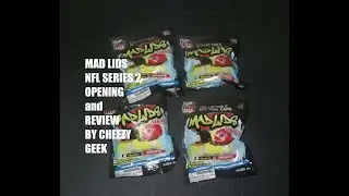 Mad Lids Series 2 NFL Caps! Opening and Review by Cheezy Geek