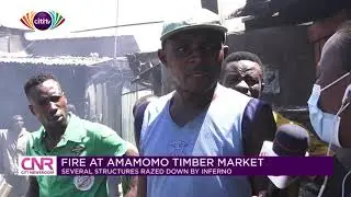 Fire destroys several structures at Amamomo Timber Market | Citi Newsroom