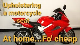 Learn how to upholser a motorcycle seat at home