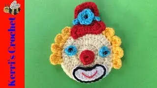 Вязание крючком клоун с Top Hat учебник - учебник для начинающих вязание крючком