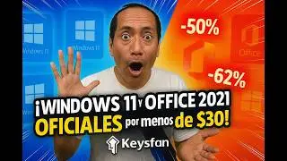&iexcl;Windows y Office ORIGINALES al 90% menos! 💥 Licencias 100% legales con Keysfan
