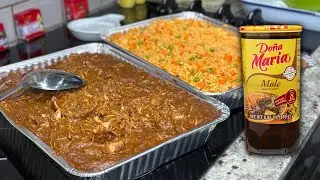 How to prepare MOLE DO&Ntilde;A MARIA with SHREDDED CHICKEN is a mole for FAMILY PARTIES 🎉🎈