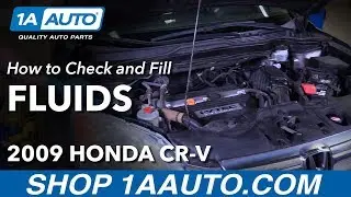 How to Check and Fill Under Hood Fluids 07-11 Honda CR-V
