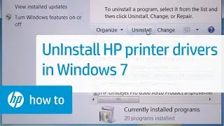 Uninstalling HP Printer Drivers in Windows 7 | HP Printers | HP