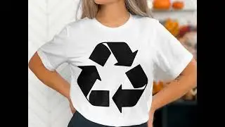 Recycling Symbol Silhouette SVG, Eco Icon Clipart, Environmental Vector, Sustainability Digital Cut