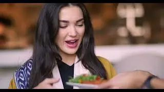 British actress Amy Jackson.. telling us how she felt right at home in #SaudiArabia