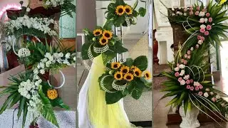 most beautiful church flower arrangement and decoration