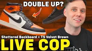 LIVE COP: AIR JORDAN 1 SHATTERED BACKBOARD & TRAVIS SCOTT JORDAN 1 LOW VELVET BROWN