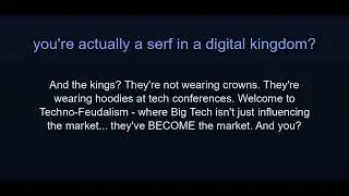 Techno-Feudalism: The New Digital Lords - Wake Up to the System