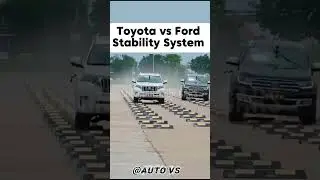 Toyota vs Ford Stability Control Test ⚡🚙🔥 #CarChallenge #Toyota #Ford #Reels