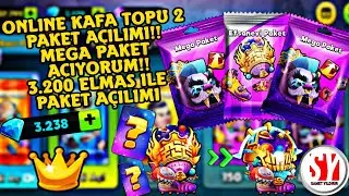 PAKET A&Ccedil;ILIMI YENİ GELEN MEGA PAKETTİ A&Ccedil;TIM 2.000 ELMAS HARCADIM!!! /// Online Kafa Topu 2