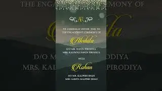 Engagement Invitation Video | Engagement Ceremony Video | Ring Ceremony Video