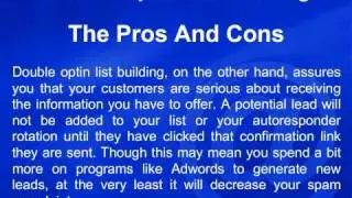 Double Optin List Building