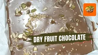 Dry Fruit Chocolate Recipe | Healthy Homemade Chocolate | No Oven No Mold