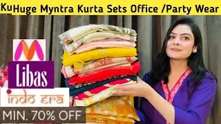 Myntra haul / Myntra kurta set haul / Myntra Libas Kurta Set Haul /Office Wear/Party Wear kurta set