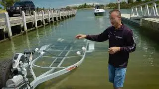 Best trailer depth for launching and retrieving a boat
