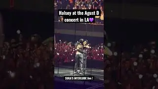 YOONGI and HALSEY sing Suga&rsquo;s Interlude live for the 1st time @ the Kia Forum in LA 230514 #halsey
