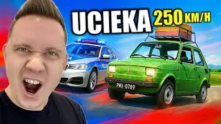 Ucieczka MALUCHEM 250 km/h?! Polska Policja w szoku – BeamNG.drive