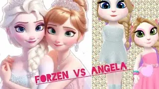 mytalkingangela2 vs elisa Makeover #mytalkingangela2 #cosplay new #edit #game video