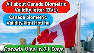 Canada biometric validity | how to check Canada biometric status | biometric validity letter (bvl)