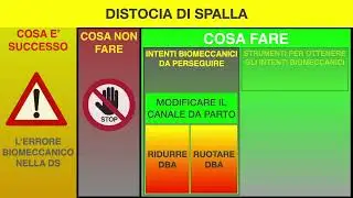 Distocia di spalla. Cosa fare: gli intenti biomeccanici per risolverla