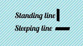 Standing Line (l) , Sleeping line (-) 