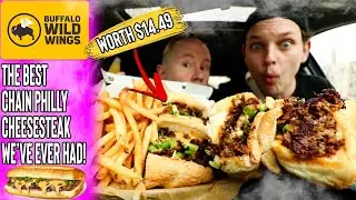 Trying The NEW Buffalo Wild Wings Beer Cheese Cheesesteak! | Fast Food Review