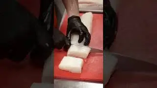 Halibut Fish Cutting at The Daily Catch