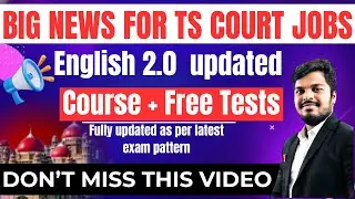 TS COURT JOBS 2026 ENGLISH UPDATED 2.0 COURSE CLASSES INOUR APP ENGLISH BY SANDEEP SIRCOURT ENGLISH