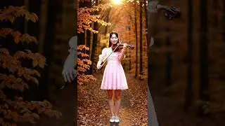 Autumn Day Framed by a Violin Melody