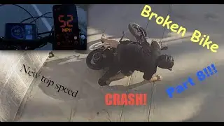Crashed Super73 72v riding fail moped wreck How not to custom e-bike NBpower sabvoton 72100 Part 7