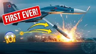 THE FIRST RICOCHET OF A RUSSIAN FAB-500/1500 BOMB IN UKRAINE. DROPPED BY SU-34 RUSSIAN JET.. 