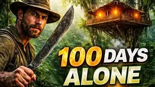 🌿 100 Days Alone in the Deep Jungle | Solo Bushcraft Survival & Treehouse Build 