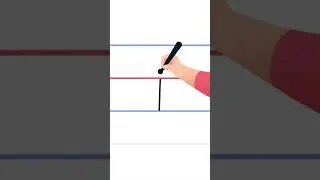 How to Write a Manuscript 'i' (Zaner-Bloser Font)