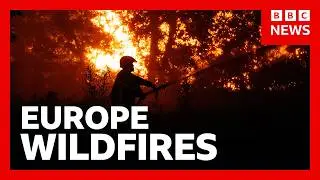 Wildfires spread in France and Spain, forcing thousands to evacuate | BBC News