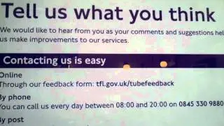 Transport for London's customer service