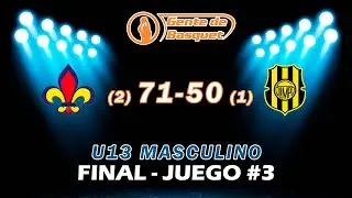 #U13 - Final - Juego #3 (+3): Bahiense del Norte (2) 71 - 50 (1) Olimpo