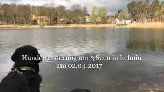 Hundewanderung an drei Seen in Lehnin am 02 04 2017