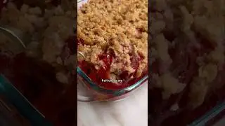 Клубнично-ревеневый хрустящий