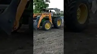 John Deere tractor 5405 4wd with Bull loader and 3MB plough