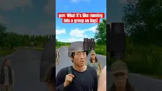 Running into a GROUP on DayZ #shorts