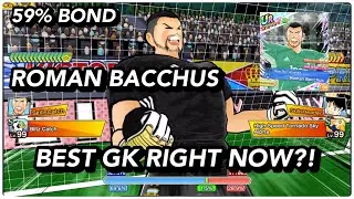 REVIEW ROMAN BACCHUS! SUPER STRONG GK! 59% BOND ALMOST 70K CATCH! CAPTAIN TSUBASA DREAM TEAM