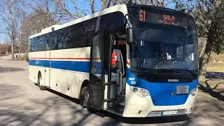 Bus ride line 61 from Västerfärnebo to Salbohed.