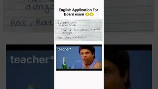 letter to your principal asking for leave for 2 days funny video🤣 !! Exam Funny Answer sheet🤣 #short