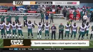 ESPN First Take   Steve Kerr & Richard Sherman On Anthem Protests