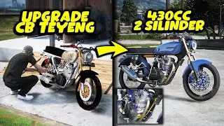 AKU MODIFIKASI CB TEYENG JADI GLOWING 430CC 2 SILINDER
