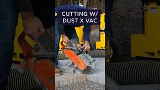 Dust free dry cutting solution #hardscape #pavetool #dust #cutting #shorts