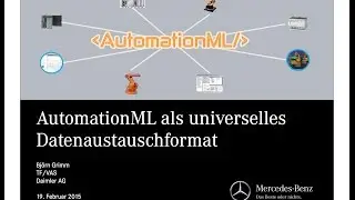 Normen f&uuml;r Industrie 4.0 - AutomationML als universelles Datenaustauschformat